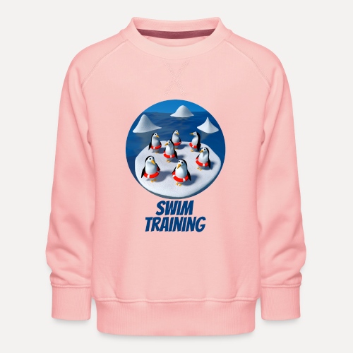 Penguins at swimming lessons - Kids' Premium Sweatshirt