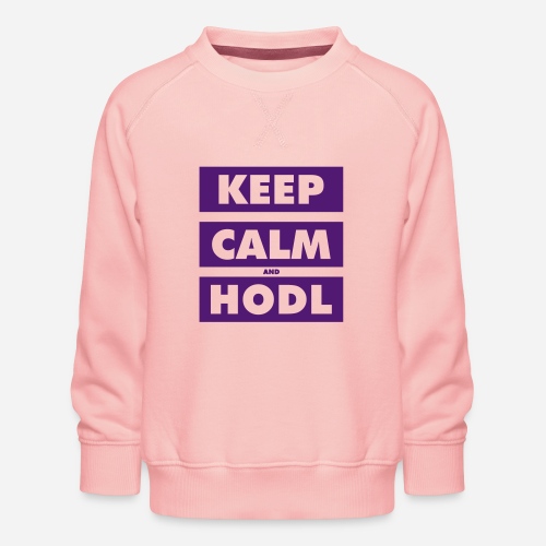 Hold rolige og Hodl blokke - Børne premium sweatshirt