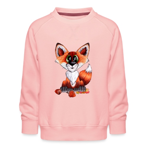 llwynogyn - a little red fox - Børne premium sweatshirt