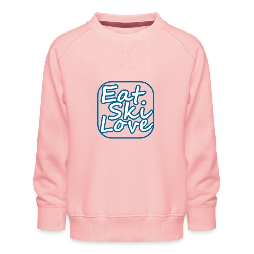 eat ski love - Kinderen premium sweater