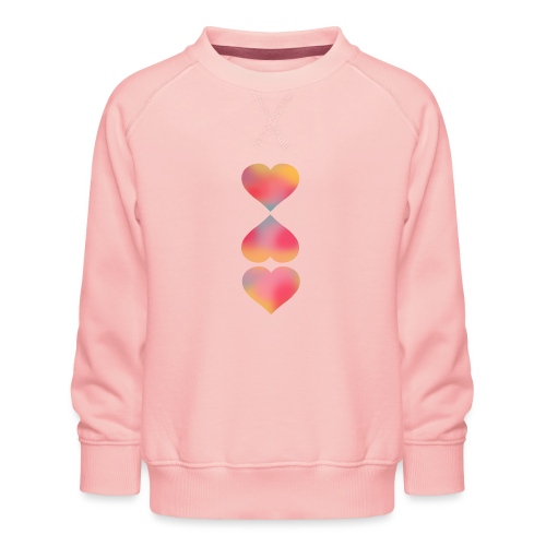 3 Herzen bunt - Kinder Premium Pullover
