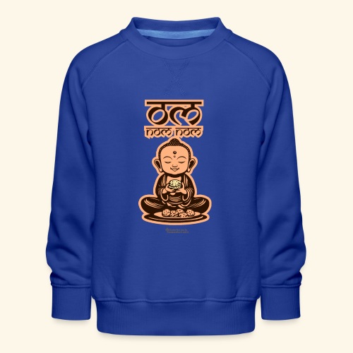 Om Nom Nom Buddha mit Keks - Kinder Premium Pullover