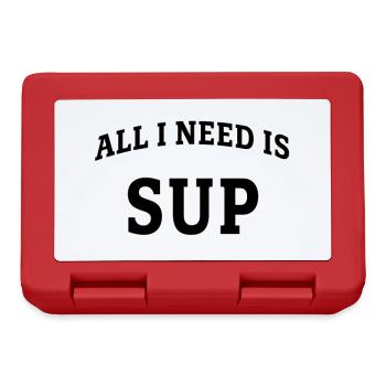 All I need is SUP - Lunchbox - red - Front