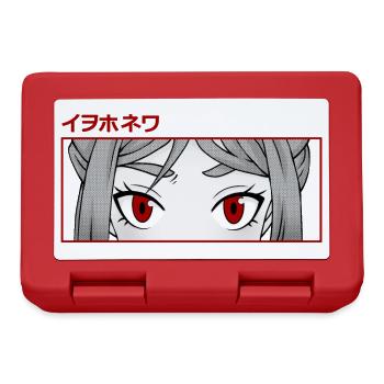Manga Augen - Anime Design im Japan Stil - Brotdose - Rot - Vorne