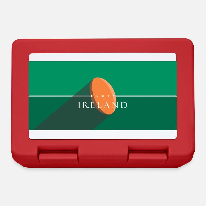 RUGBY IRLANDE - Boîte à goûter - rouge