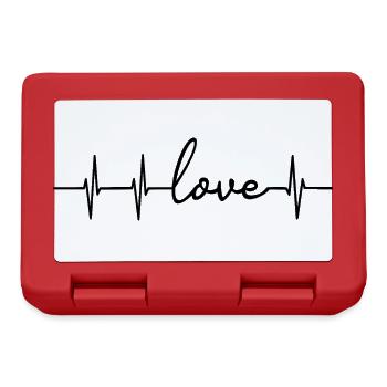 Love Heart Rate - Lunchbox - red - Front