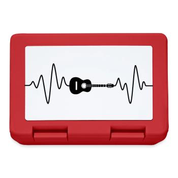Guitar Heartbeat - Lunchbox - red - Front