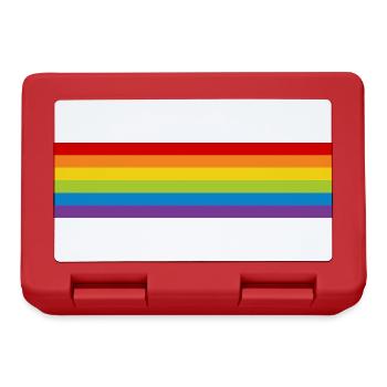 LGBT Pride Flag CSD Rainbow Flag Pride Month - Lunchbox - red - Front
