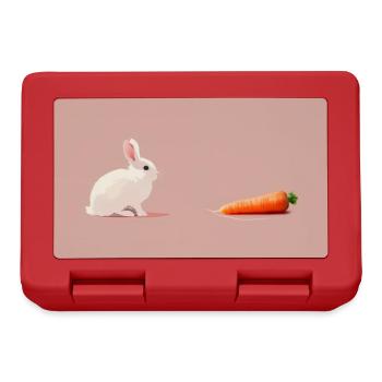 Ostern Hase Brotdosen – Fröhliches Festmahl - Brotdose - Rot - Vorne