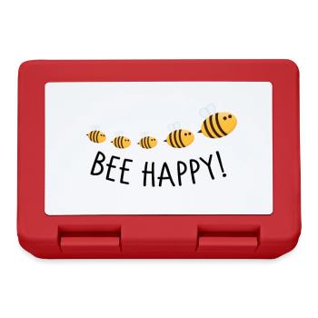 Bee happy - Brotdose - Rot - Vorne