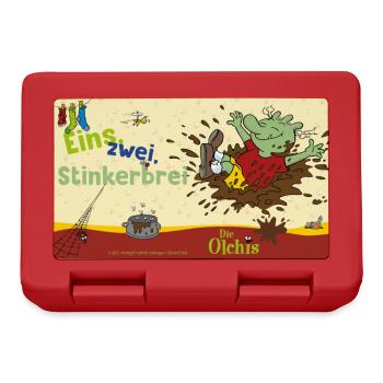 Die Olchis Classic Eins Zwei Stinkerbrei - Brotdose - Rot - Vorne