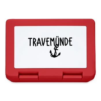 Travemünde - Brotdose - Rot - Vorne