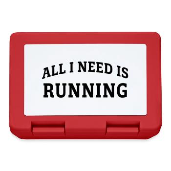 All I need is running - Boîte à goûter - rouge - Devant