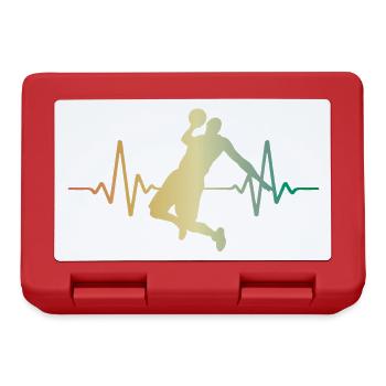 Heartbeat Basketball Pulse ECG - Boîte à goûter - rouge - Devant