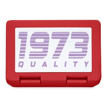 1973 quality | Farbe änderbar - Brotdose - Rot - Vorne