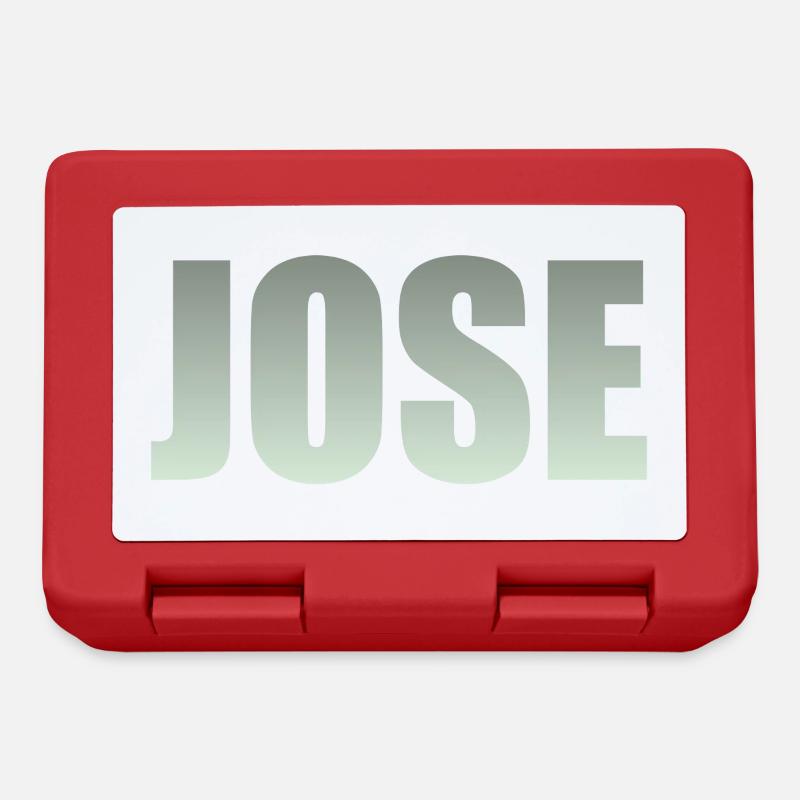 Prénom : Jose en vert - Boîte à goûter - rouge