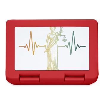 Heartbeat Justitia- Avocat Juge - Boîte à goûter - rouge - Devant