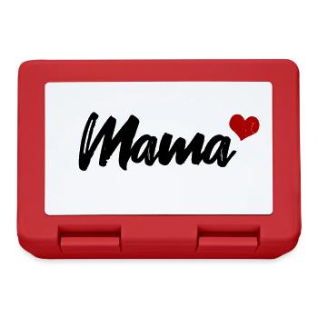 Mama Herz Liebe Mutter - Lunchbox - red - Front