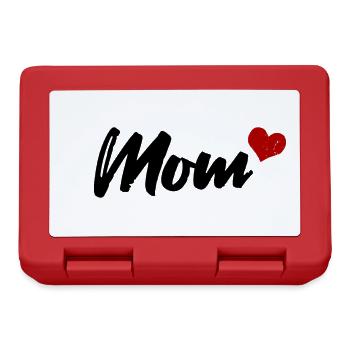 Mom Heart - Lunchbox - red - Front