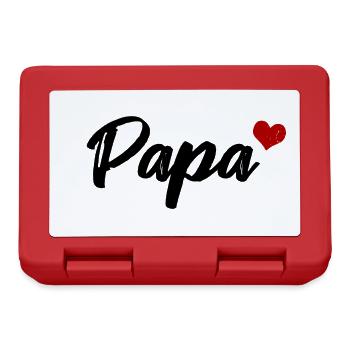 Papa Heart Dear Father - Lunchbox - red - Front