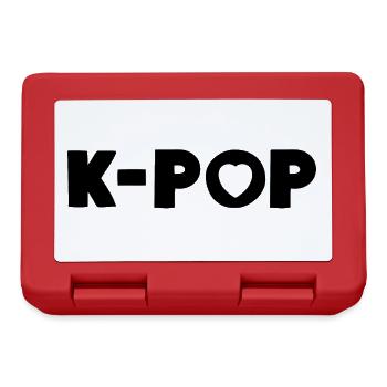 K-Pop Korean Pop Music Fan - Lunchbox - red - Front