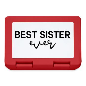 Best Sister ever - Lunchbox - red - Front