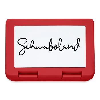 Schwaboland Schwabe Schwäbisch Schwaben - Brotdose - Rot - Vorne