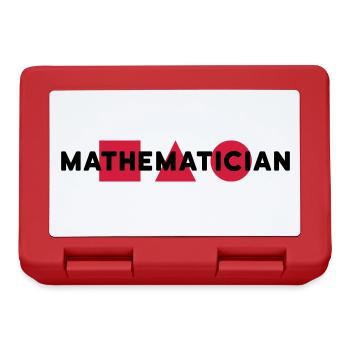 Mathematician (square, triangle, circle) - Lunchbox - red - Front