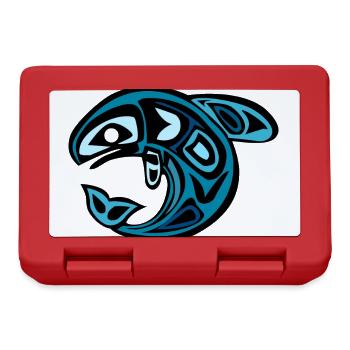 baleine - Boîte à goûter - rouge - Devant