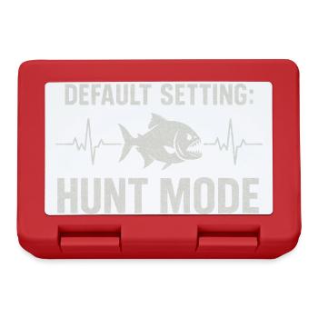 Hunt Mode Active | Piranha Angler Humor - Lunchbox - red - Front