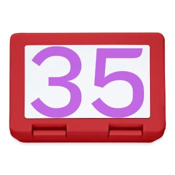 35 - Boîte à goûter - rouge - Devant