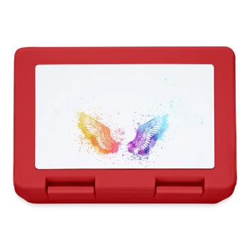 ailes d’ange, ailes, aquarelle, colorée, ailes d’ange - Boîte à goûter - rouge - Devant