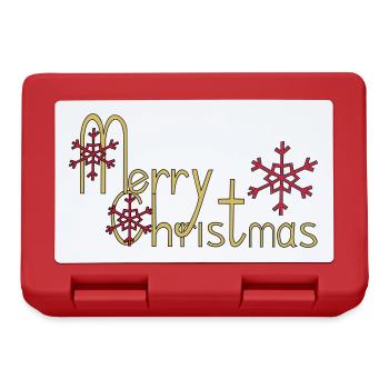 Merry Christmas - Lunchbox - red - Front