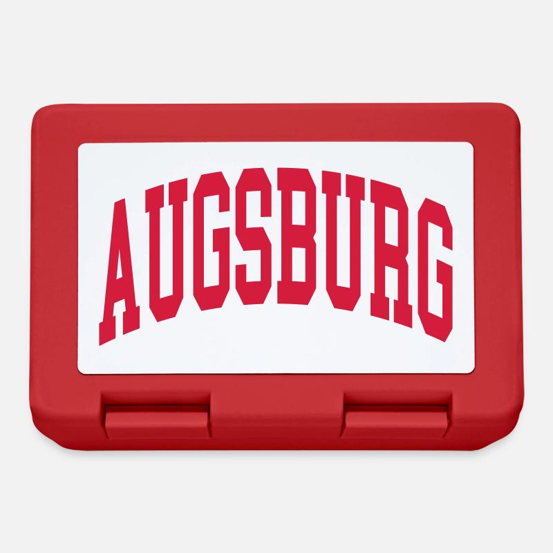 Augsburg - Brotdose - Rot