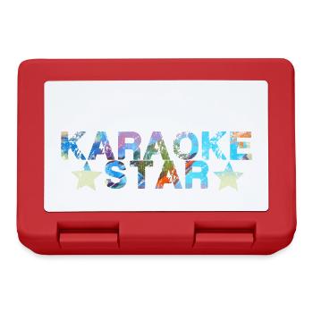 Karaoke Star,Karaoke,Star,Star,Star,Colorful - Lunchbox - red - Front