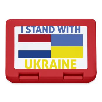 netherlands Stand With Ukrain I Stand With Ukraine - Lunchbox - red - Front