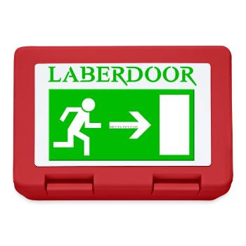 Laberdoor, Labrador, small talk not welcome - Lunchbox - red - Front