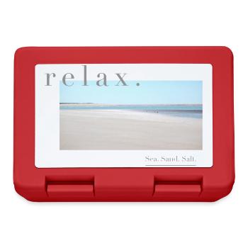 Relax – Sea Sand Salt - Brotdose - Rot - Vorne