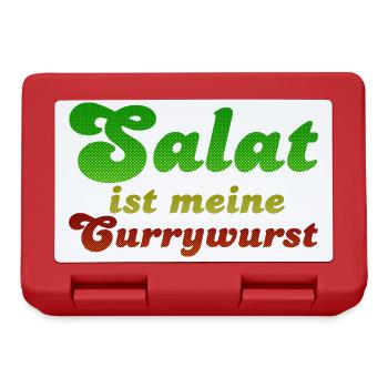 La salade est ma currywurst - Boîte à goûter - rouge - Devant