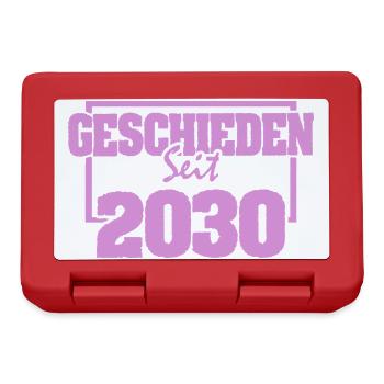 Divorced 2030 - Lunchbox - red - Front