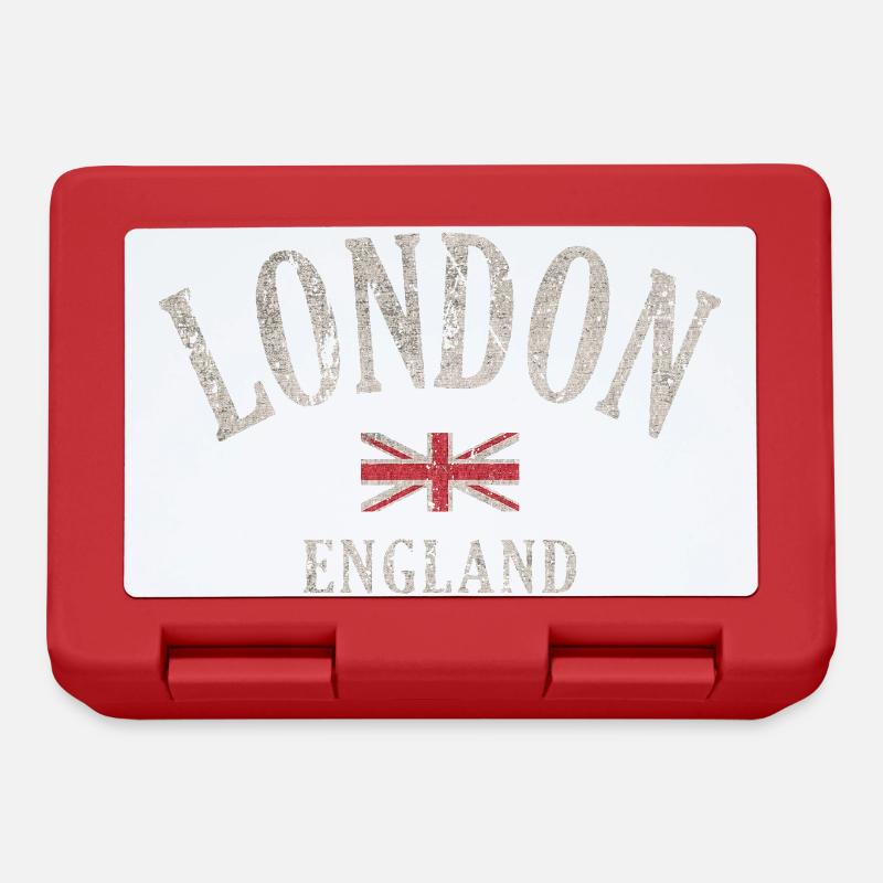 Londres Vintage Union Jack - Boîte à goûter - rouge
