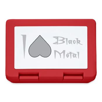 I love Black Metal - Lunchbox - red - Front