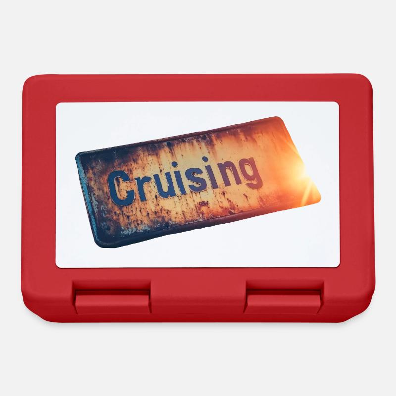 Croisière avec un style rétro - Boîte à goûter - rouge