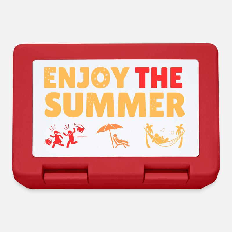 Enjoy the summer - Lunchbox - red