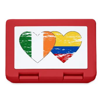 Ireland Colombia flag heart used - Lunchbox - red - Front