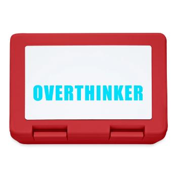 Chemise Certified Overthinker - Cadeau drôle - Boîte à goûter - rouge - Devant