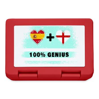 L’Espagne et l’Angleterre drasent 100% génie - Boîte à goûter - rouge - Devant
