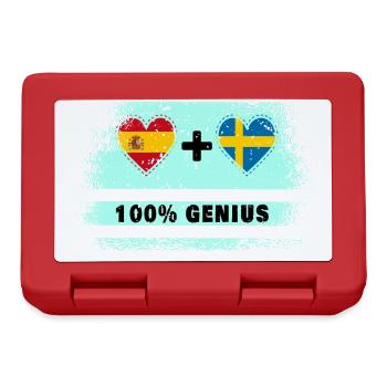 L’Espagne et la Suède font preuve de génie à 100% - Boîte à goûter - rouge - Devant