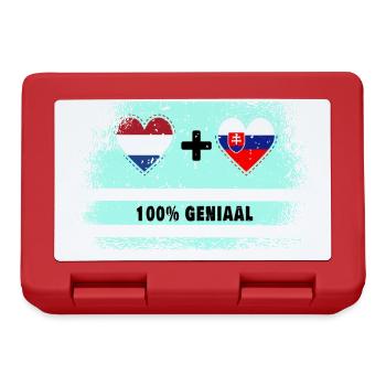 Slovakia and the Netherlands 100% Genius flag - Lunchbox - red - Front