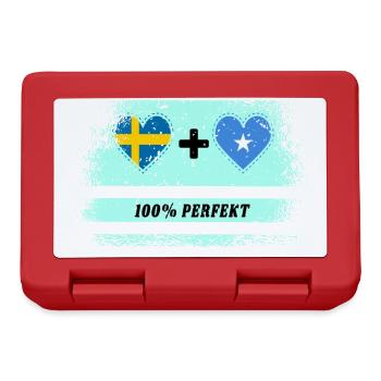 Somalia and Sweden 100% perfect / gift - Lunchbox - red - Front